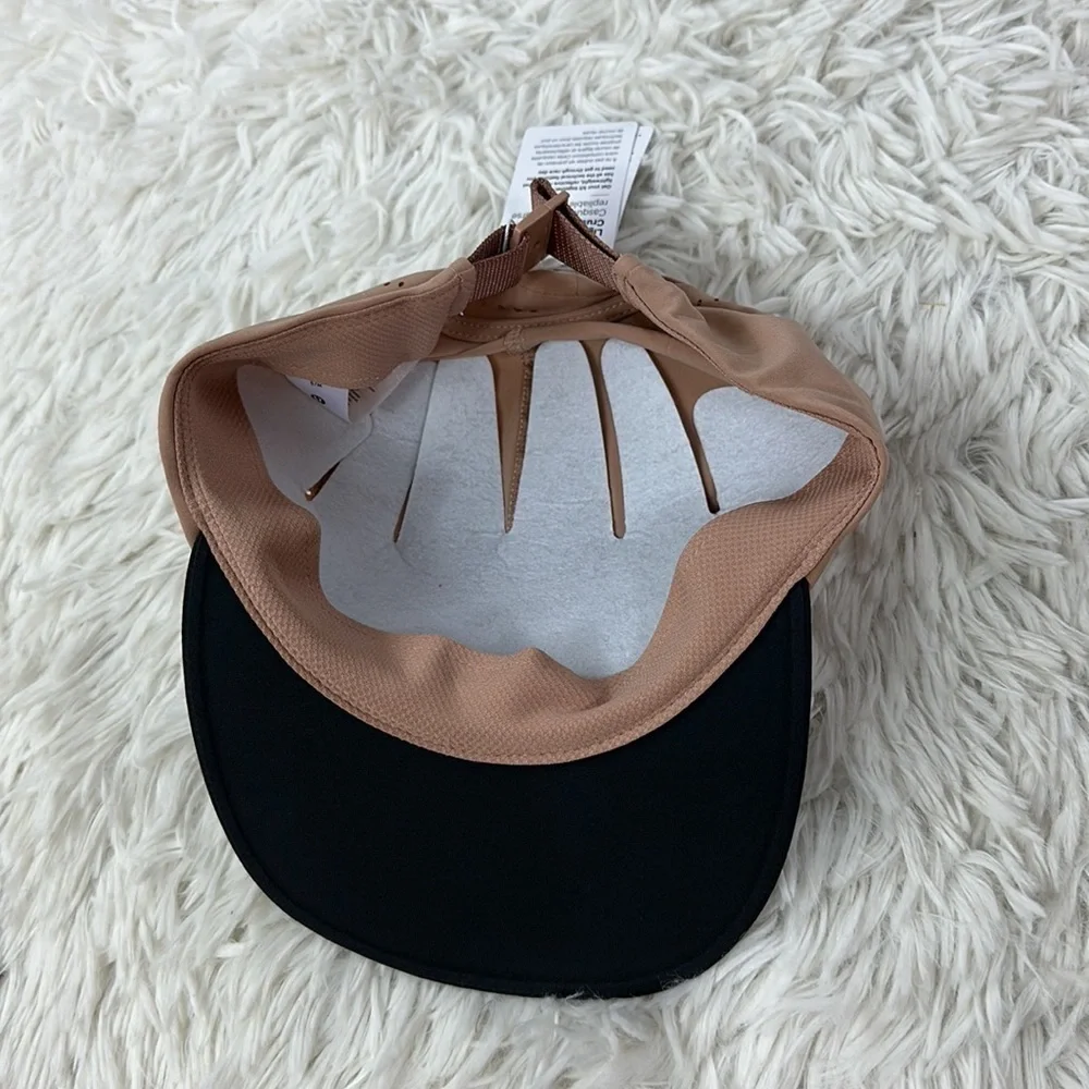 NWT Lululemon Lightweight Crushable Running Hat Graphite Pink Clay Seal grey